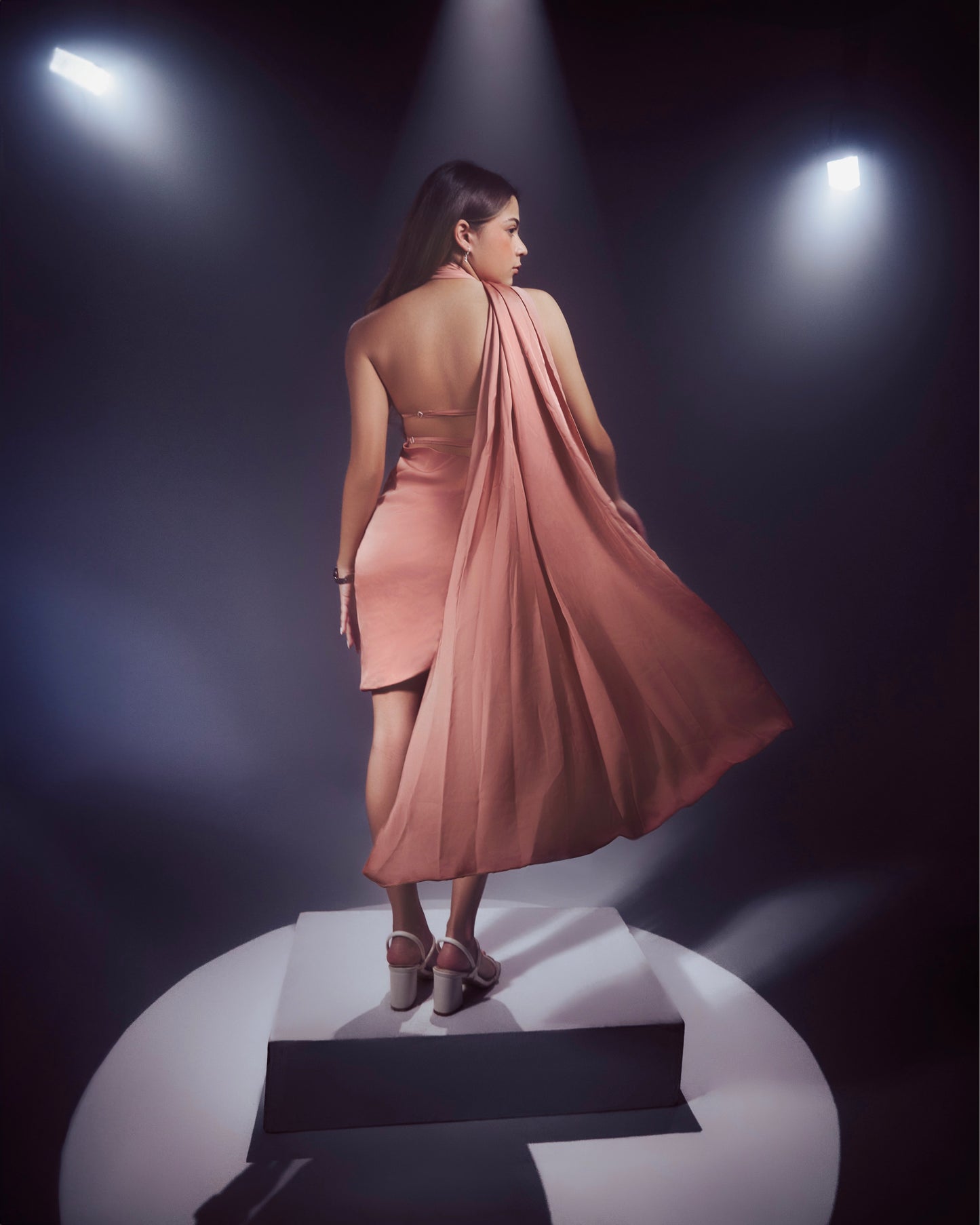 The Tati Dress In Dusty Rose