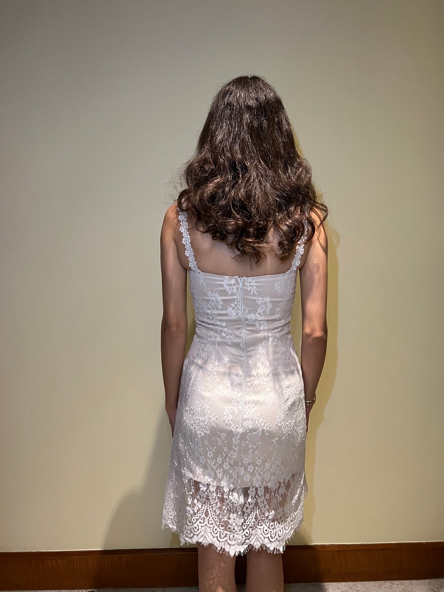 The Esmeralda Dress In White Lace