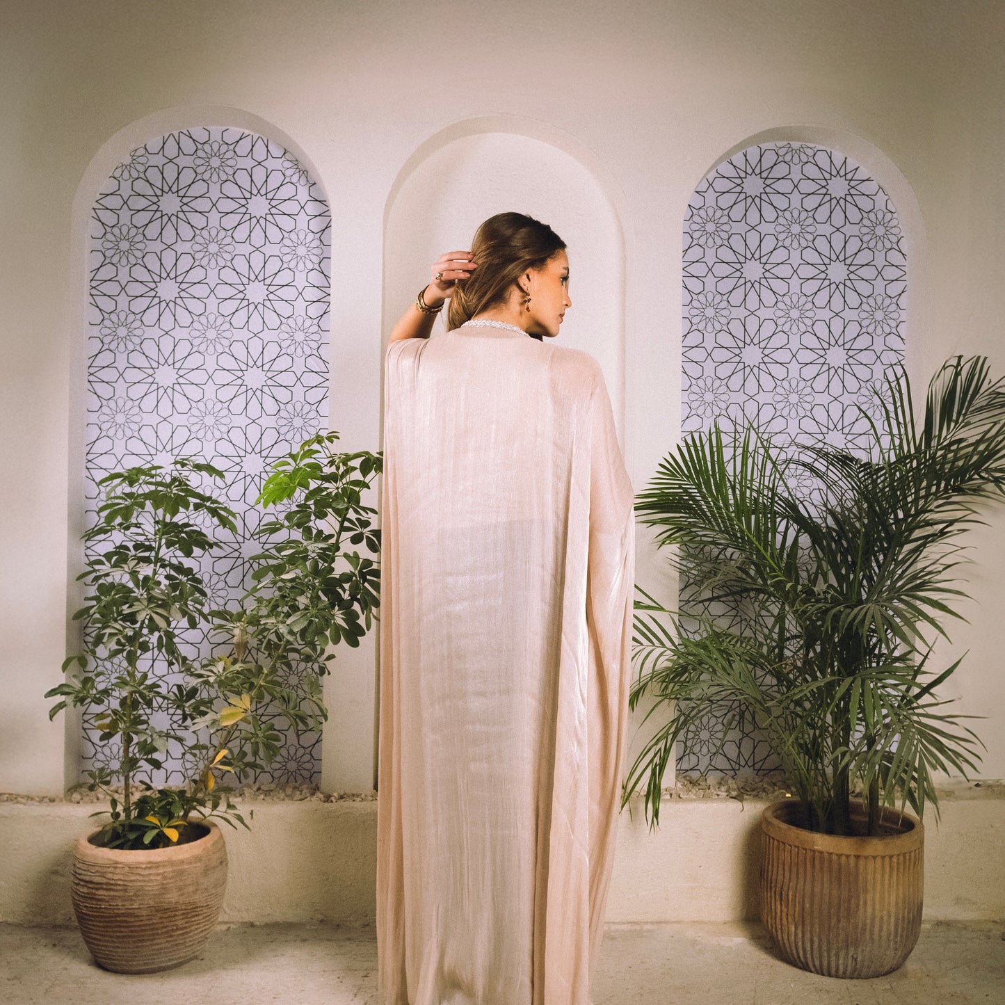 The Pearl Kaftan In Offwhite