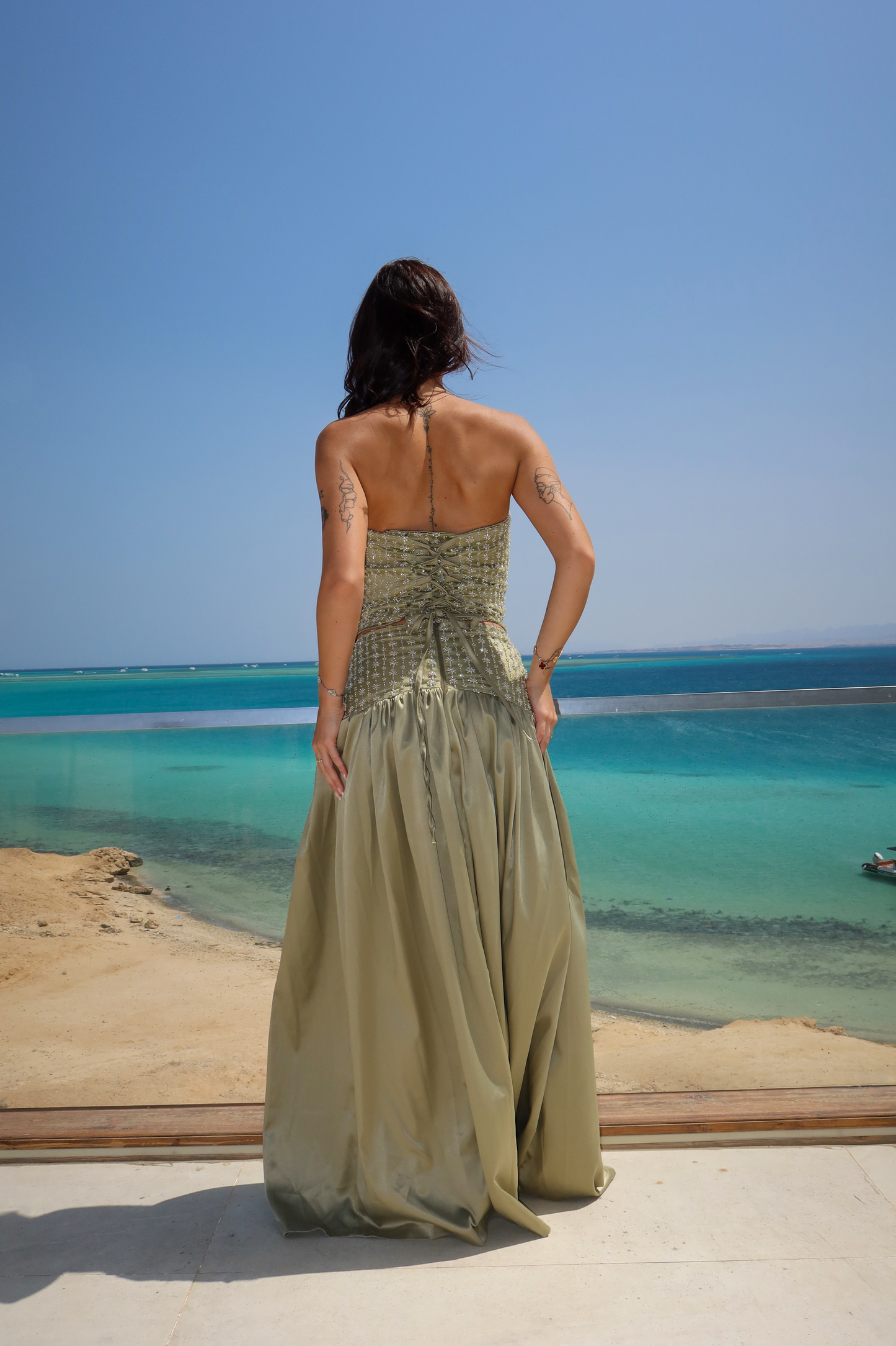The Olive Dress In Sage Green