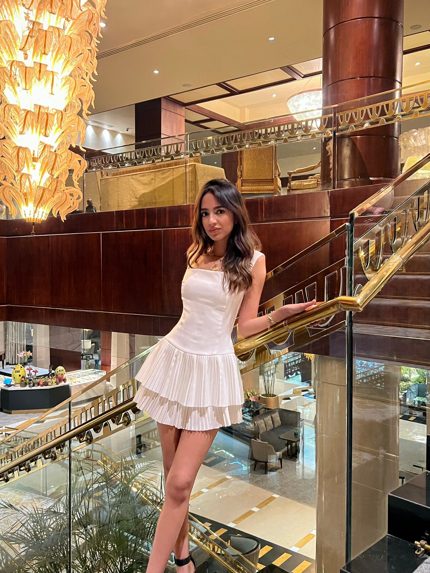 The Ariana Dress In White