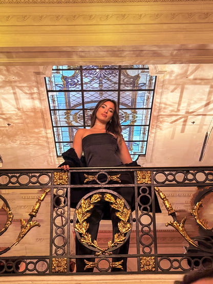 The Nocturne Corset In Black Satin