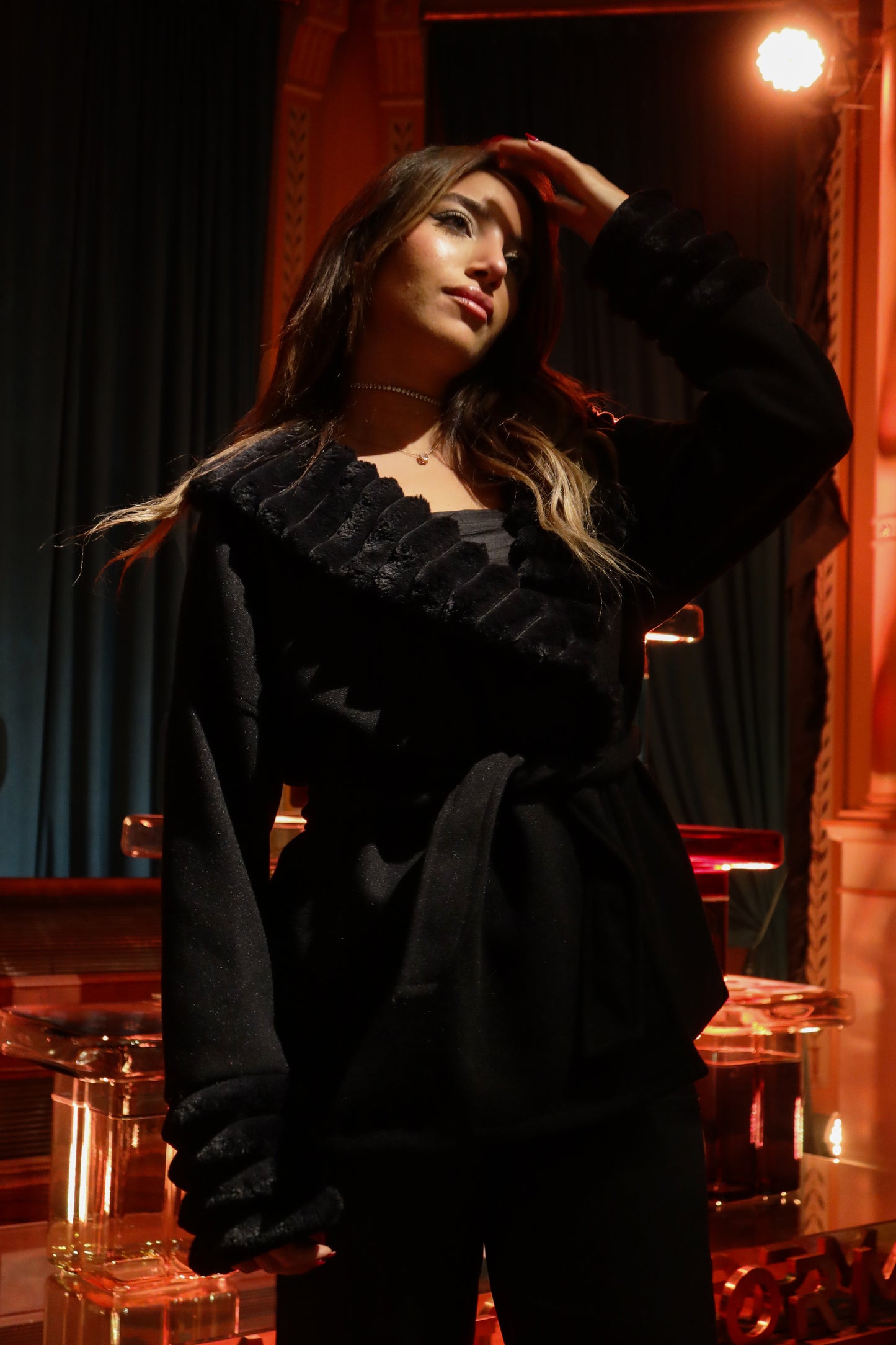 The Odessa Jacket In Black Fur