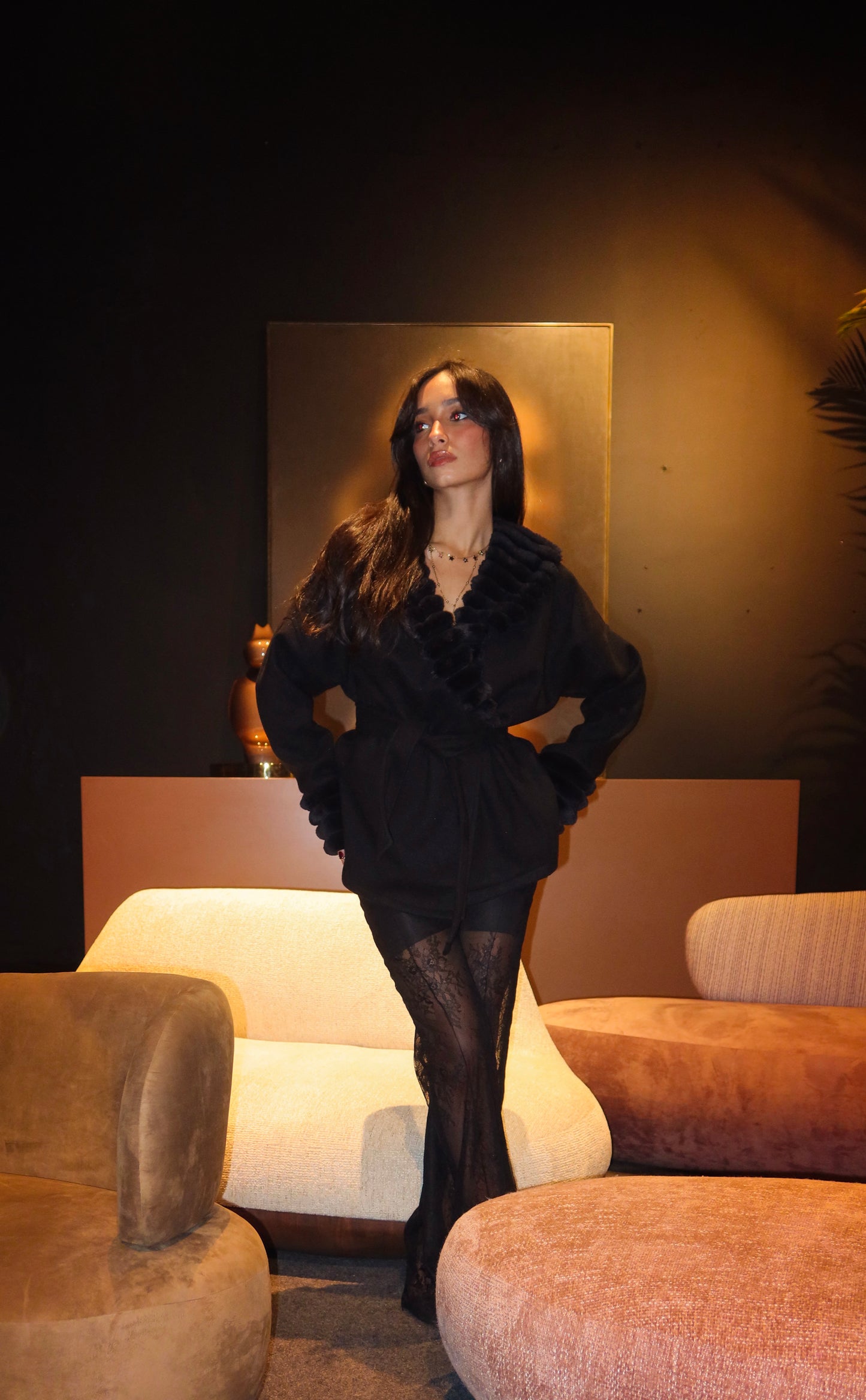 The Odessa Jacket In Black Fur