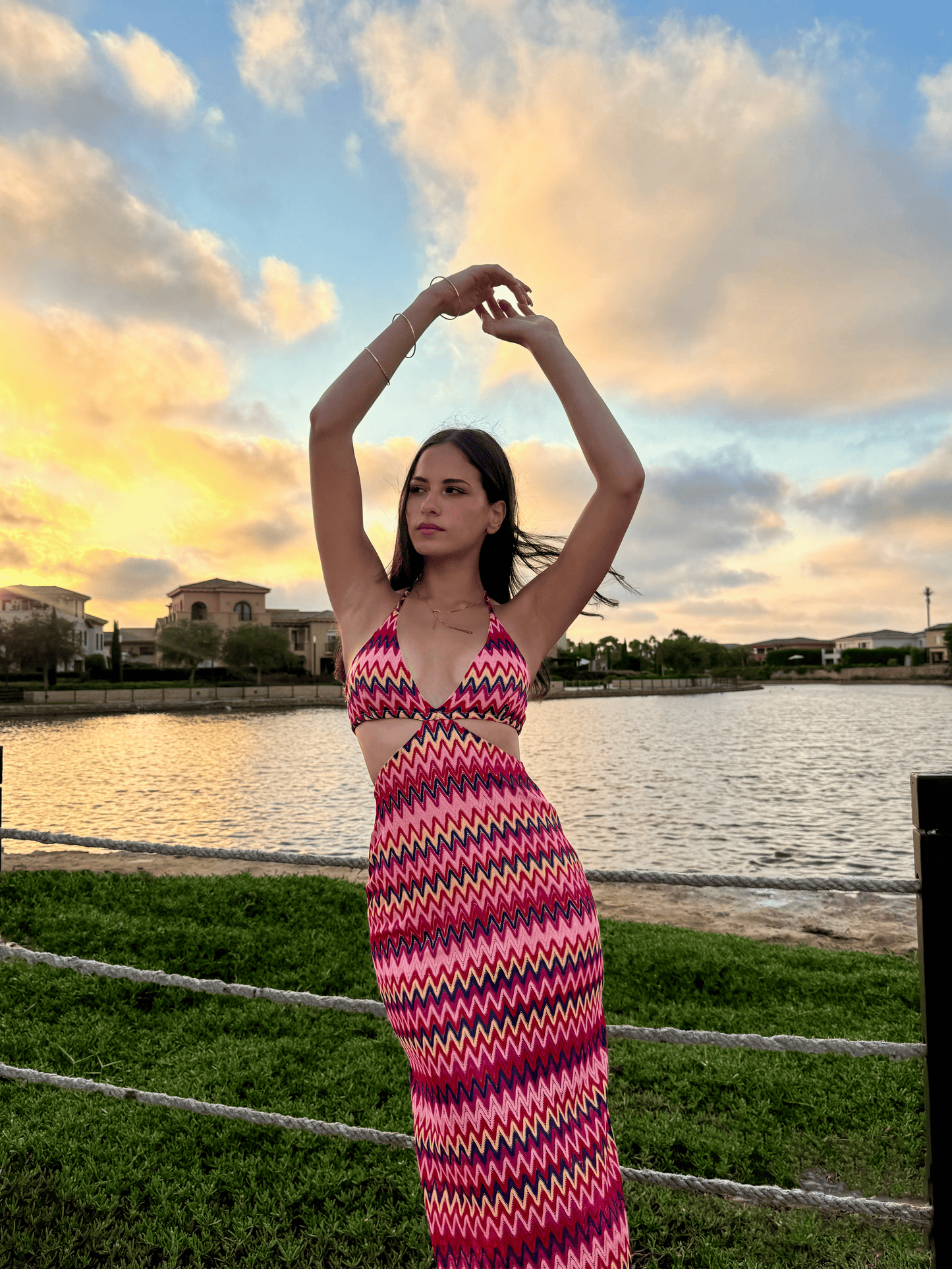 The Coralina Dress In Multi-colors