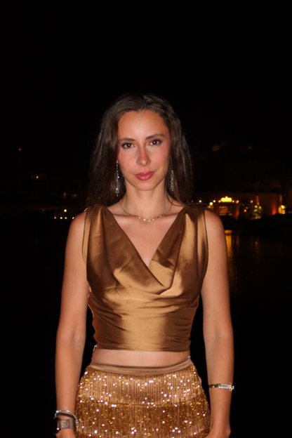 The Solstice Top In Bronze