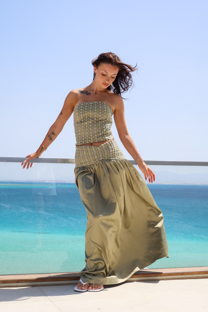 The Olive Dress In Sage Green